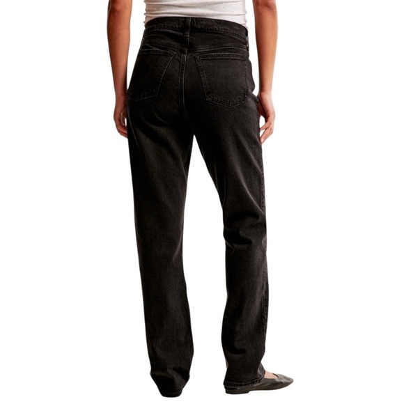 Abercrombie Mid-Rise Curve Love Black Women's Jeans Size 26 Extra Long - Picture 6 of 8